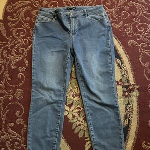 Charlie B Light Blue Denim Pants- size 12- casual fitting jeans- new or like new